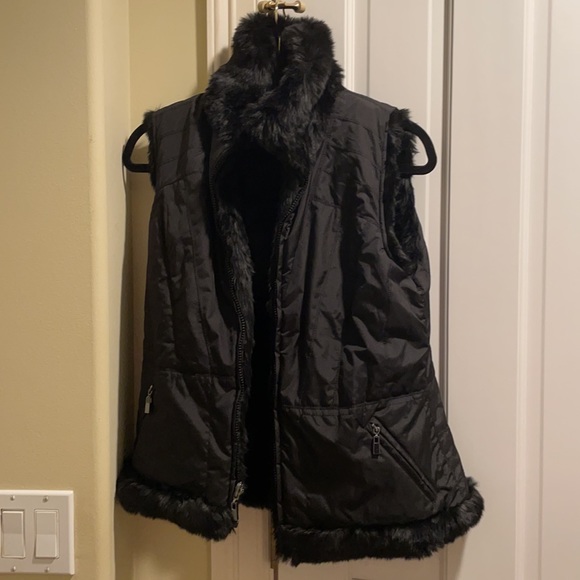 Reversible Fur Coat Vest - Picture 1 of 4